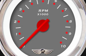 GAR2122ZMXOABCC Cobra Red Clock Gauge Aurora Instruments 